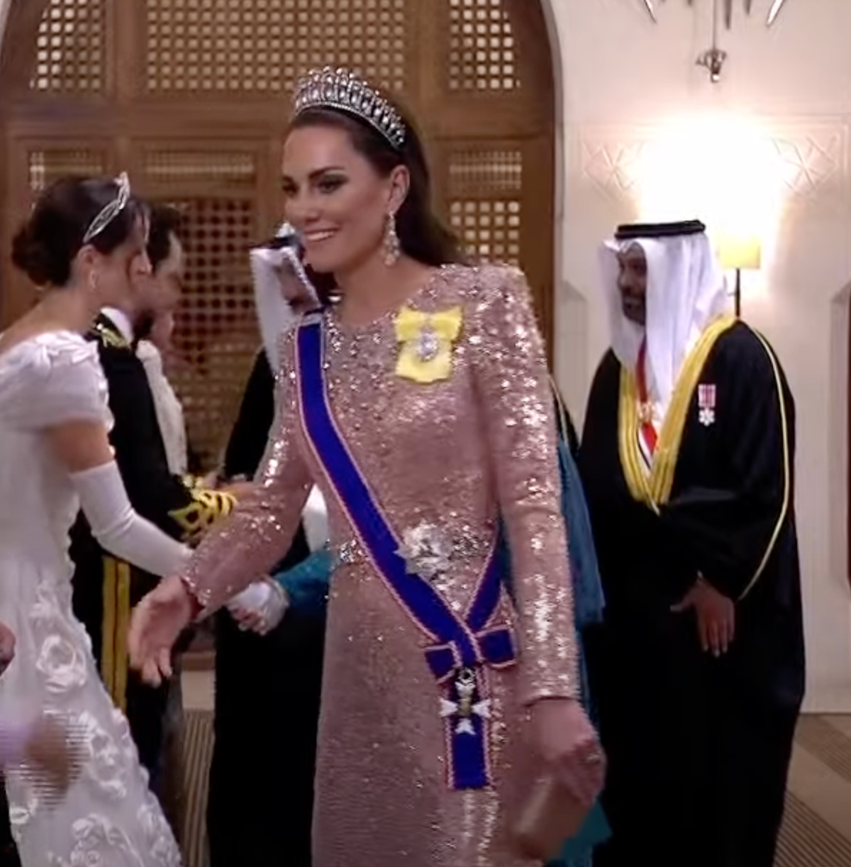 Kate Middleton Stuns in Lover's Knot Tiara at Crown Prince Hussein and Rajwa al Saif's Wedding