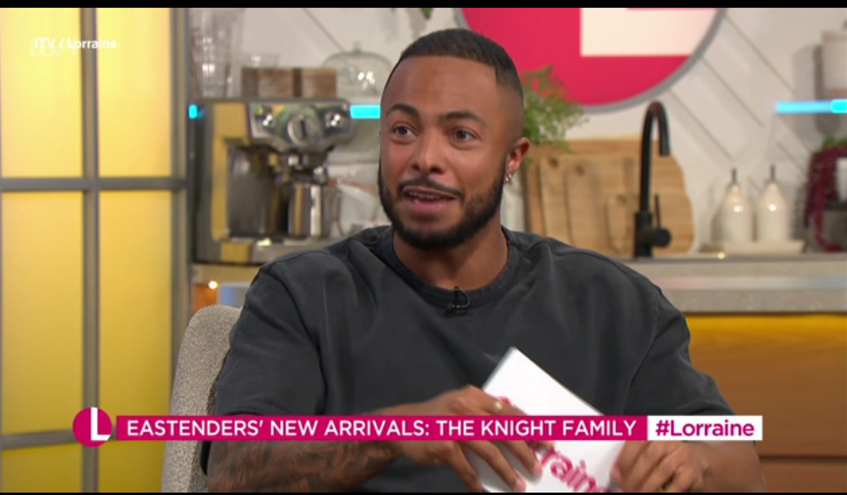 presenter tyler west on itv morning show lorraine