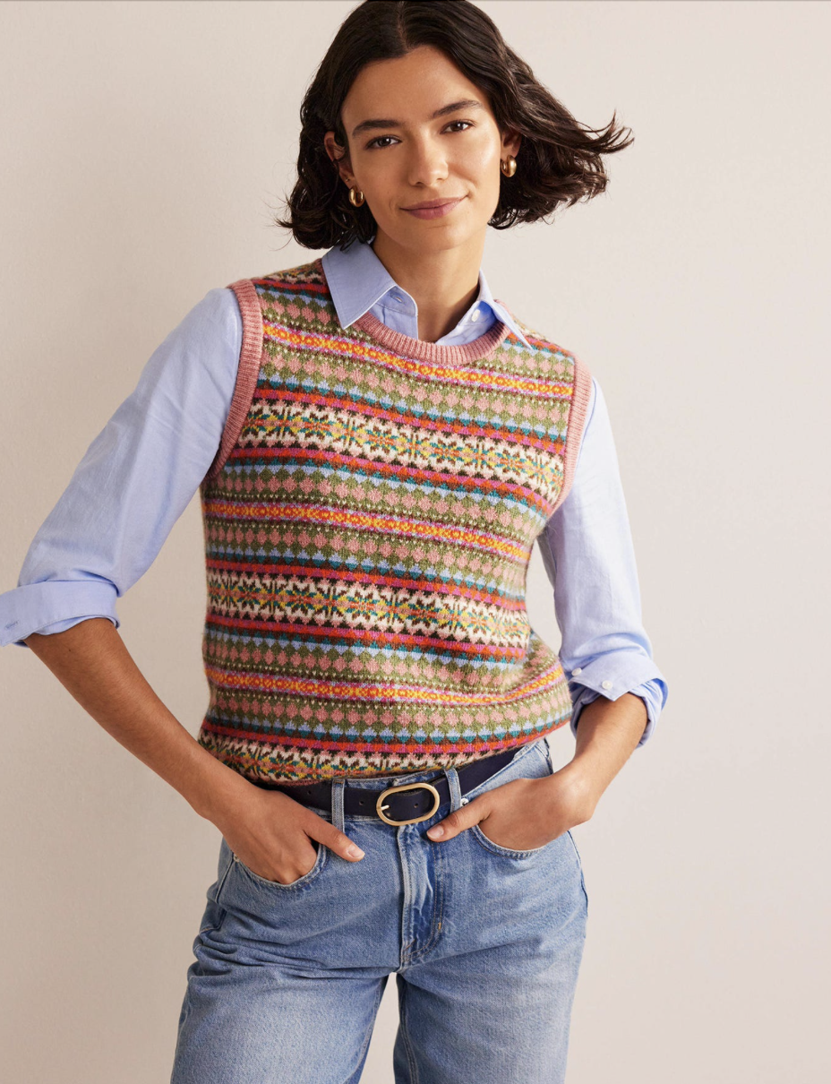 Boden sleeveless jumper: tank tops for transitional weather