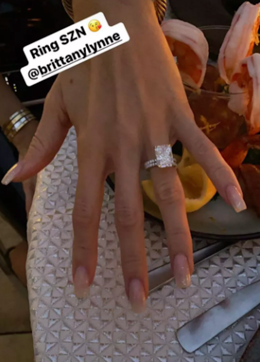 ring on brittany mahomes