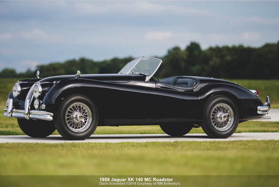 a black convertible car