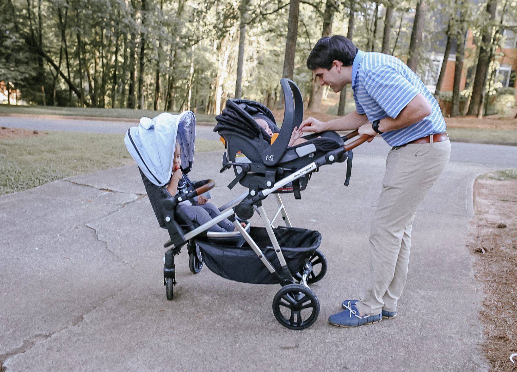 Stroller lock outlet target