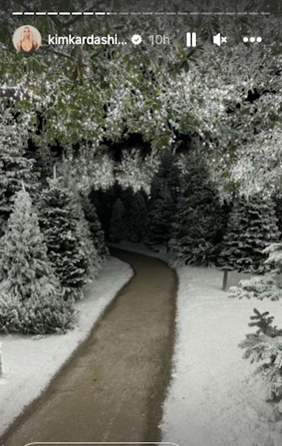 a road with snow on the side