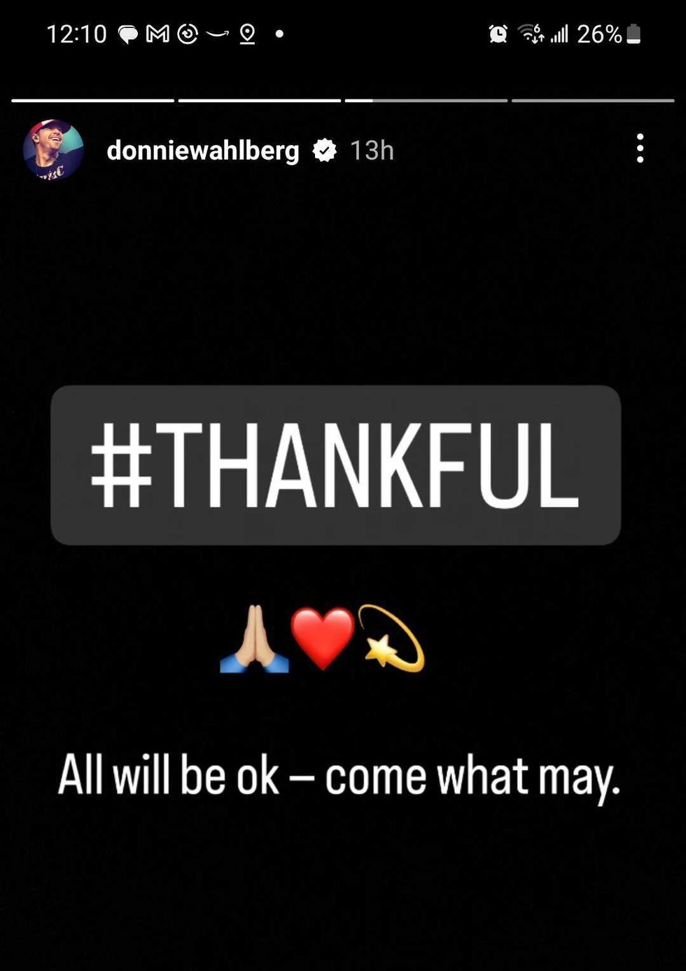 message from donnie wahlberg