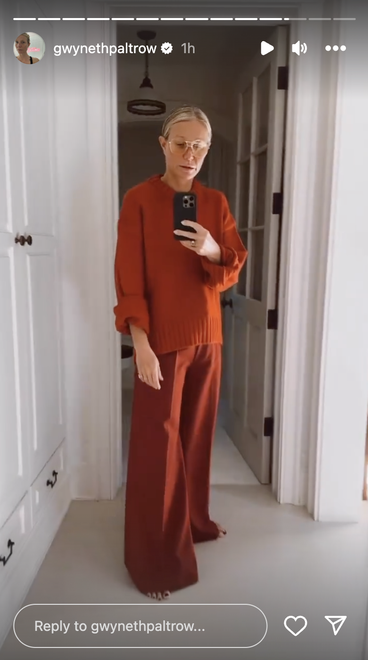 Gwyneth Paltrow Jokes That Her Matching Red Set Might Be Cringe ...