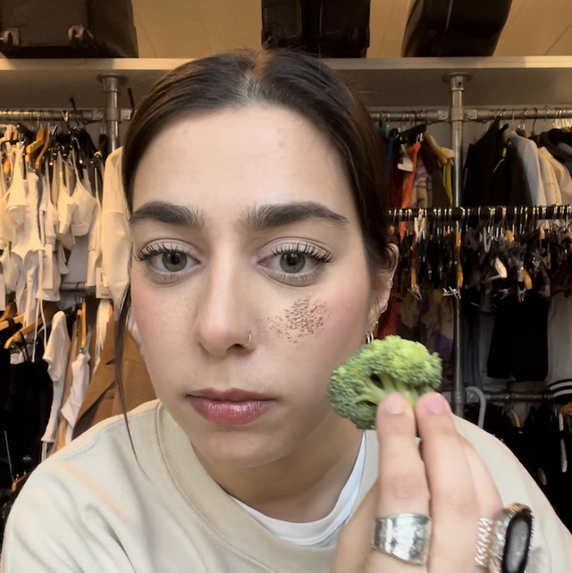 lia broccoli faux freckles cosmopolitan hype test