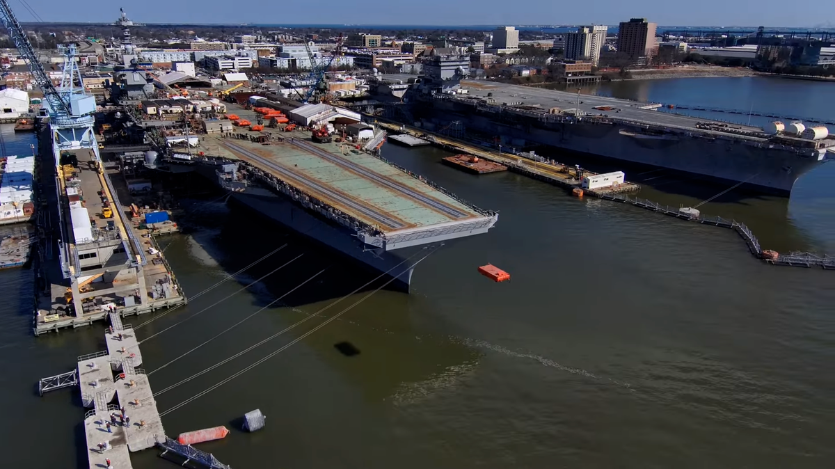 The U.S. is Throwing Things Off Aircraft Carriers With an