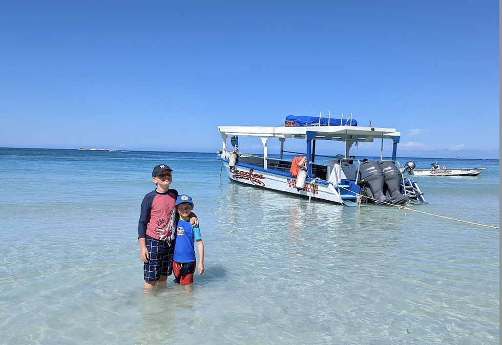 the glass bottom boat at beaches negril in jamaica