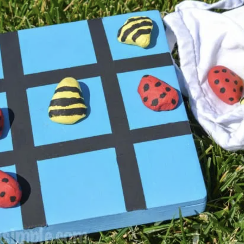 25 best outdoor activities for kids, typically simple outdoor tic tac toe craft