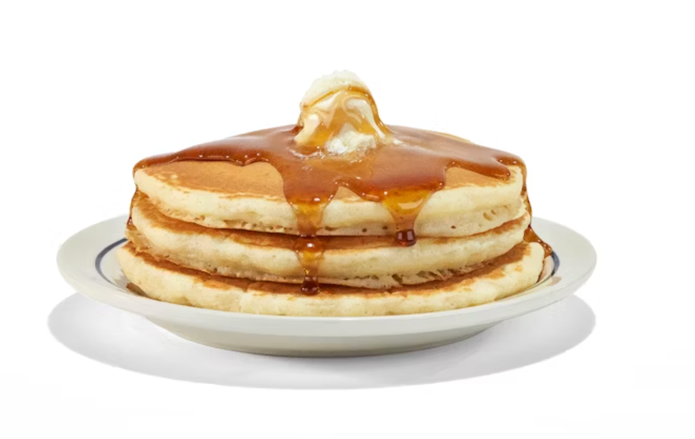 a stack of pancakes
