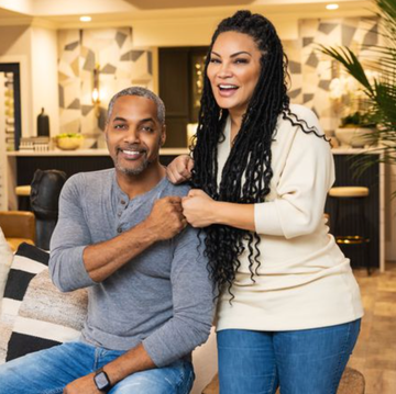Married to Real Estate married to real estate egypt sherrod and mike jackson smiling, bumping fists