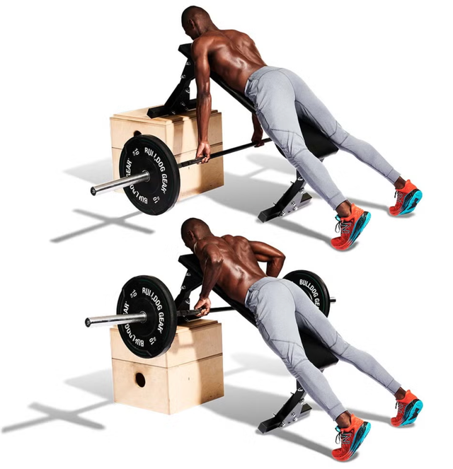 a person lifting weights