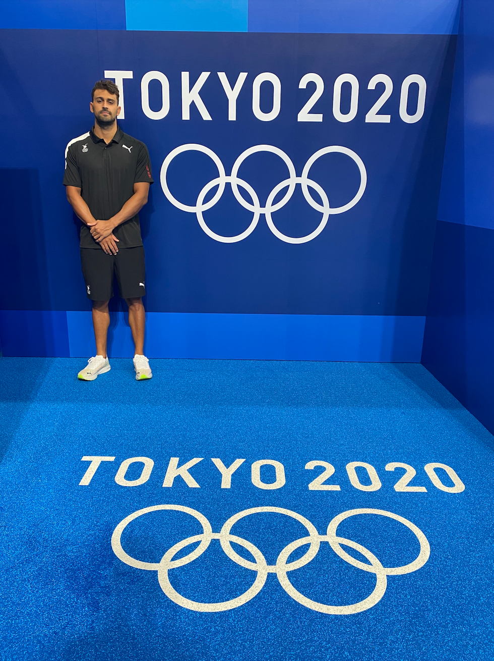 a person standing on a stage