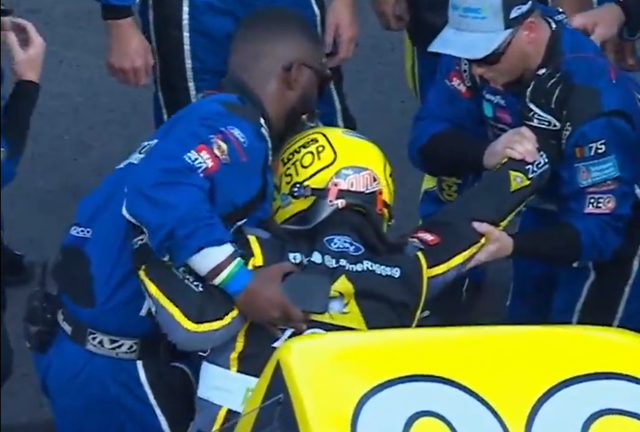 Layne Riggs Dislocates Shoulder Celebrating First NASCAR Truck 