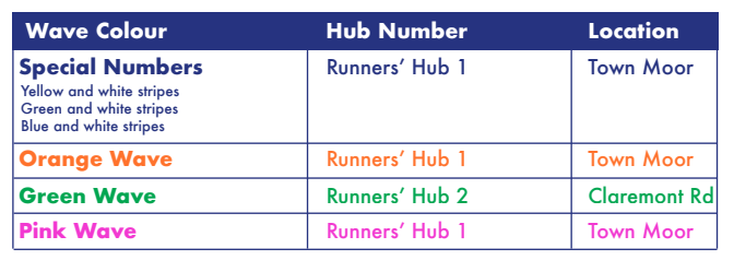 great north run runners hubs