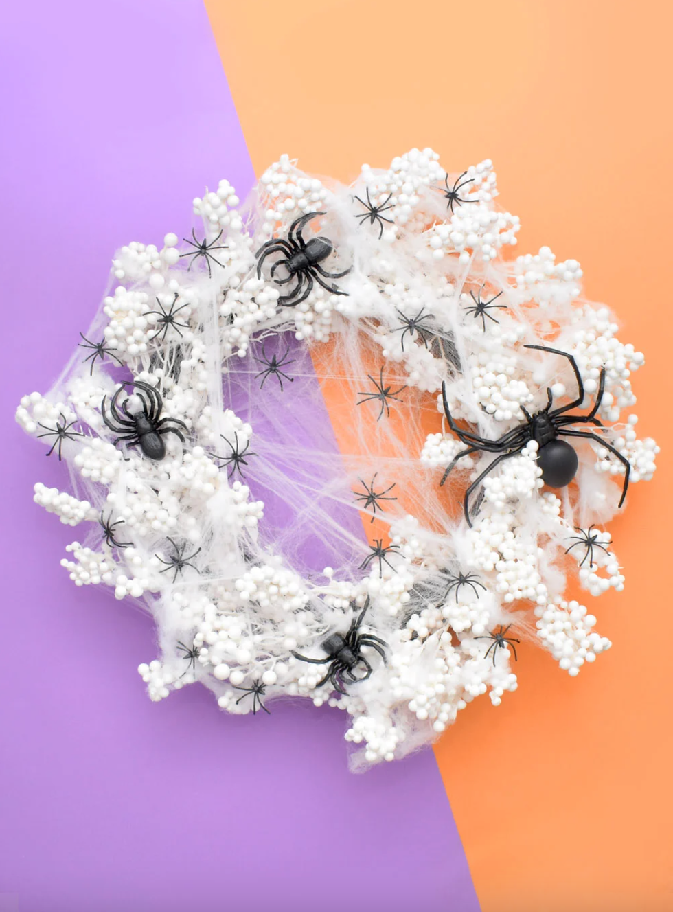 spider wreath halloween decoration