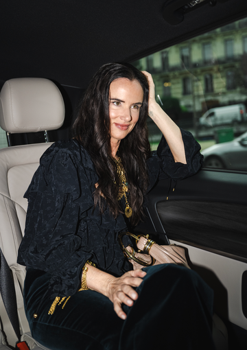 juliette lewis getting ready for chloe show