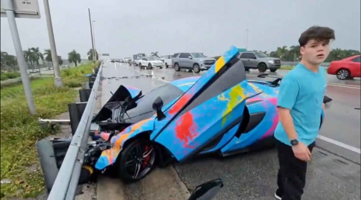 YouTuber Jack Doherty Crashes McLaren While Streaming