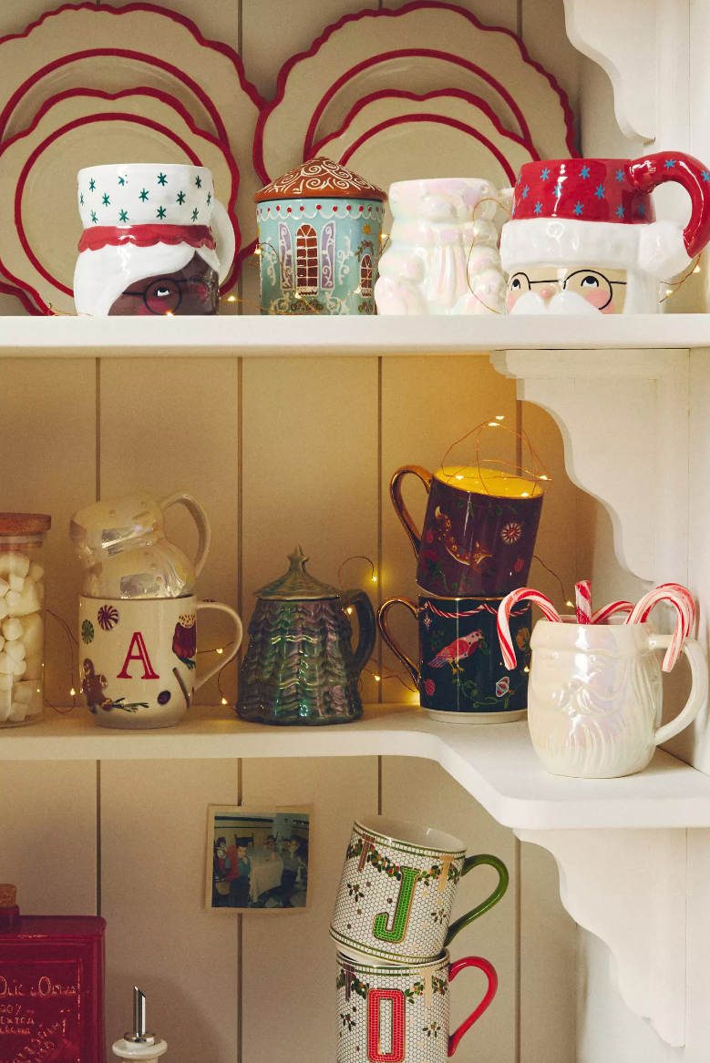 anthropologie holiday glasses