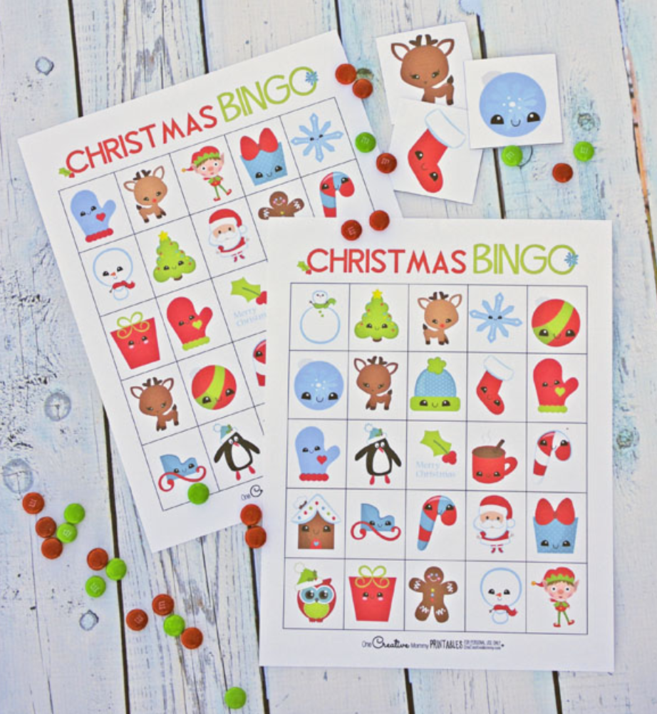 christmas bingo one creative mommy