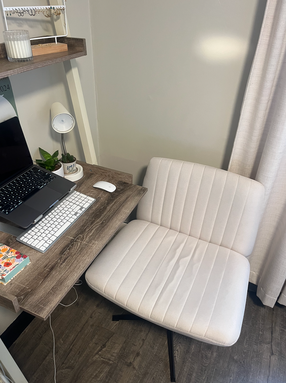 office chair in home office
