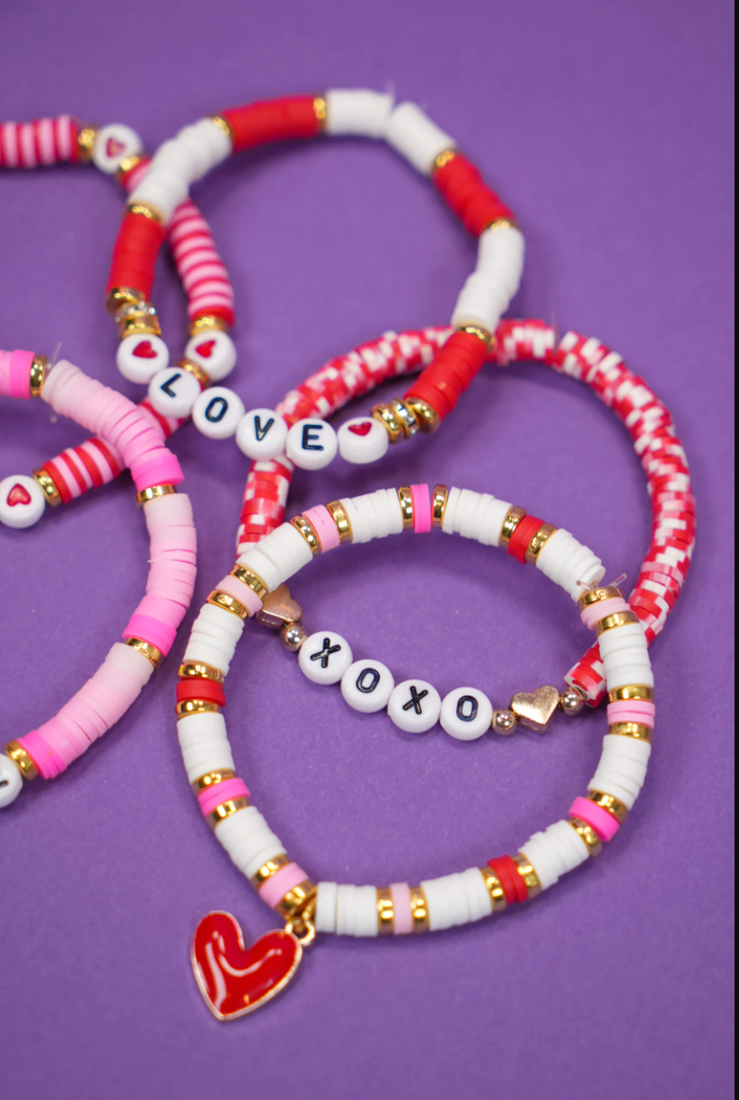 valentines day beaded bracelets