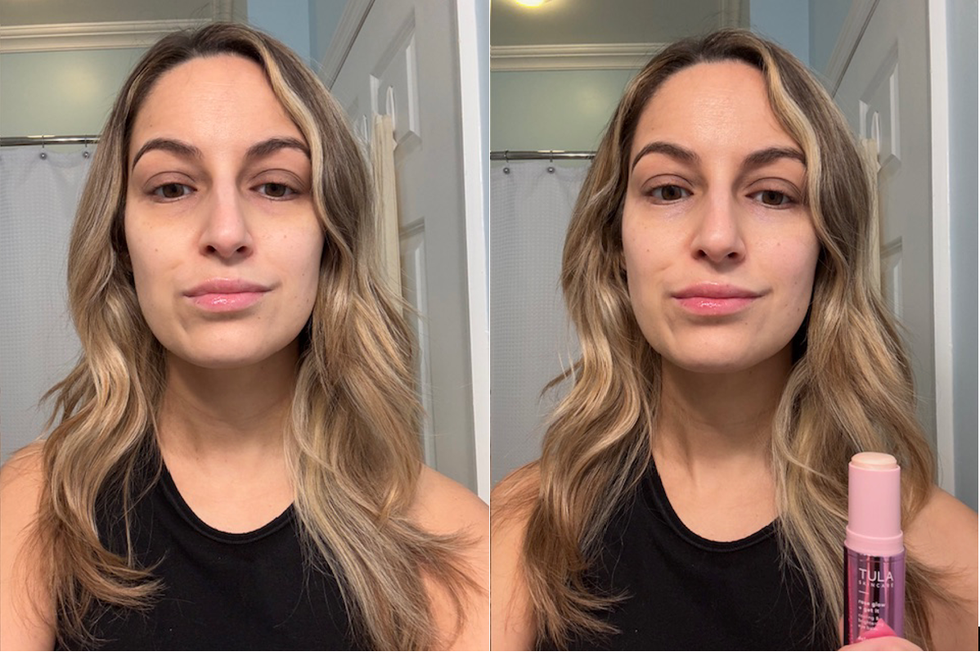 good housekeeping institute beauty lab before and after photos of tula brightening eye balm