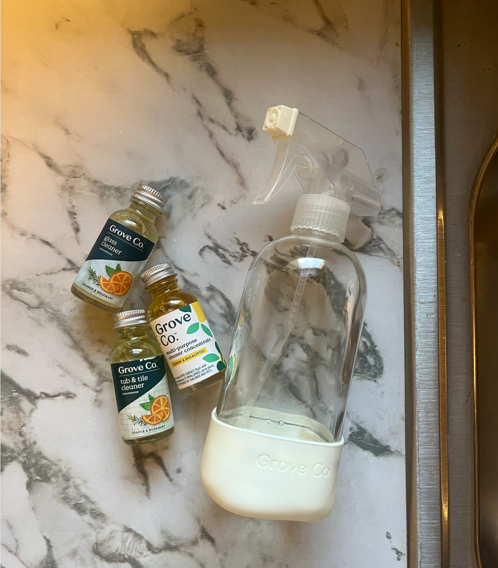 multi purpose cleaner concentrate  reusable cleaning glass spray bottle