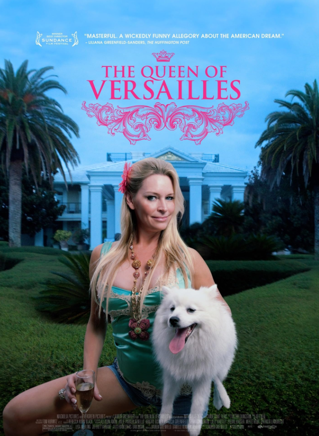 promotional poster for the film the queen of versailles