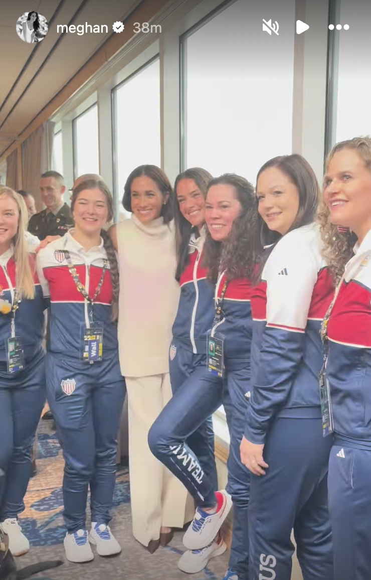 Duchess Meghan Changes Into a Cozy Cream Set on Day One of the Invictus Games