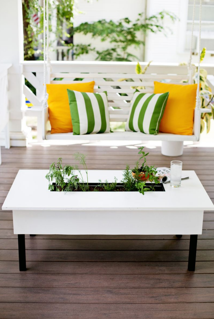 herb garden coffee table
