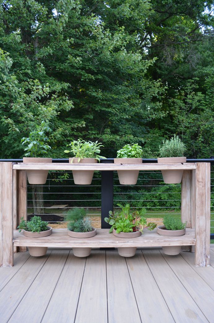 two tiered herb garden