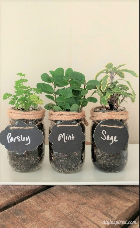 herb mason jars
