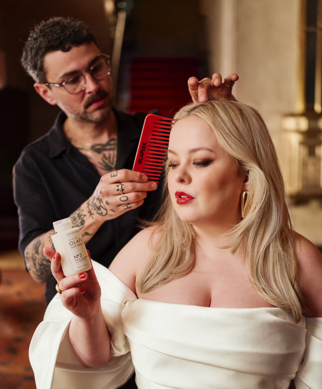 nicola coughlan olaplex campaign and beauty, bridgerton interview 2025