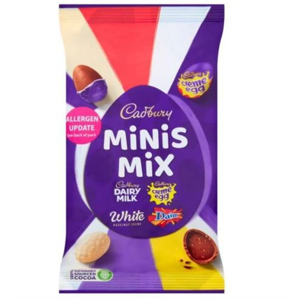 packaging for cadbury minis mix candy assortment