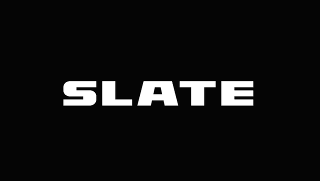 Slate brand name slate displayed prominently