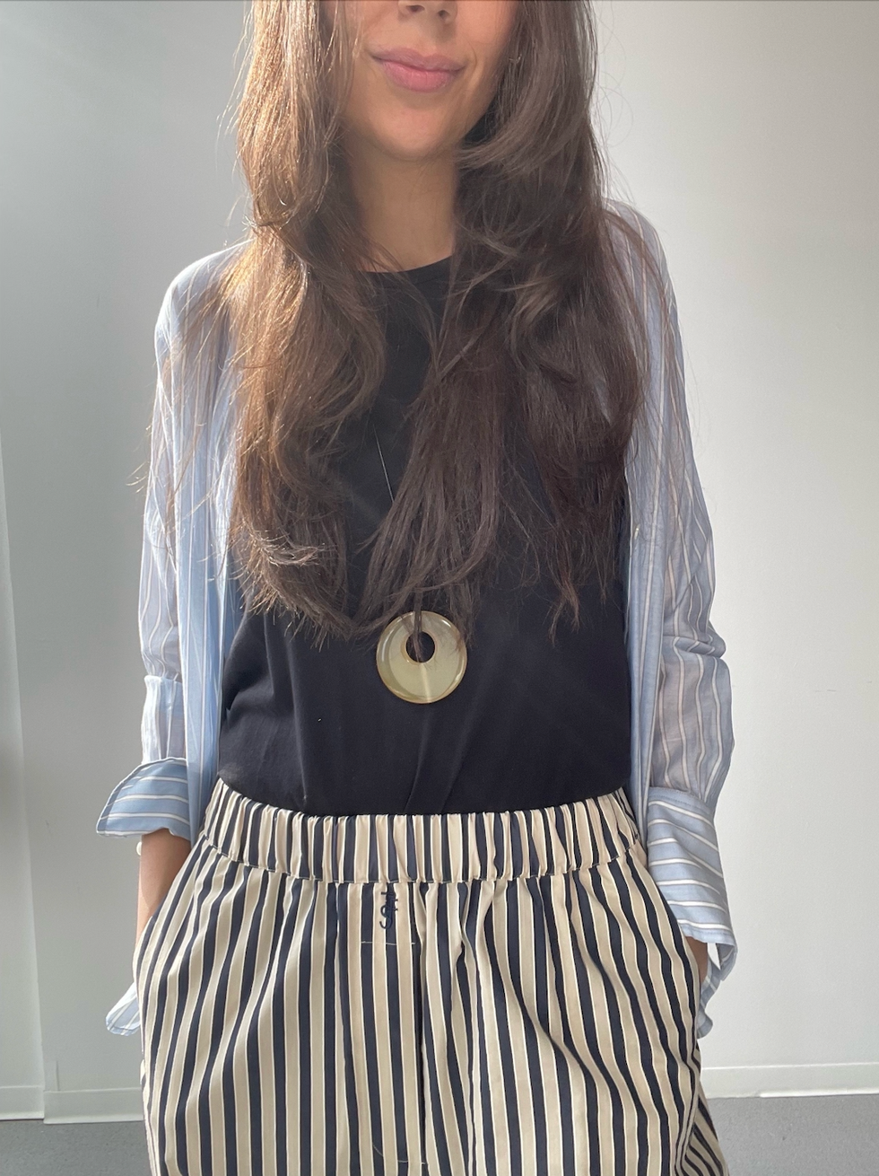 striped trend worn on woman