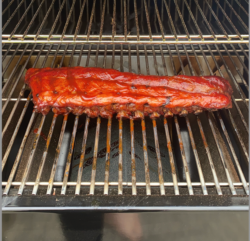 ribs on a grill