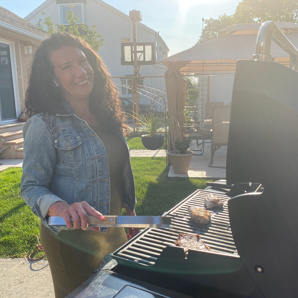 girl grilling girl grilling