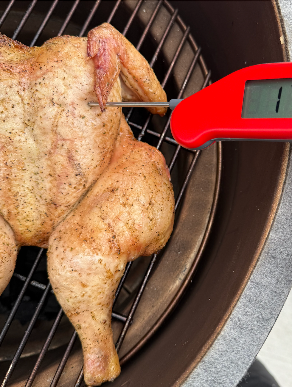 chicken on grill