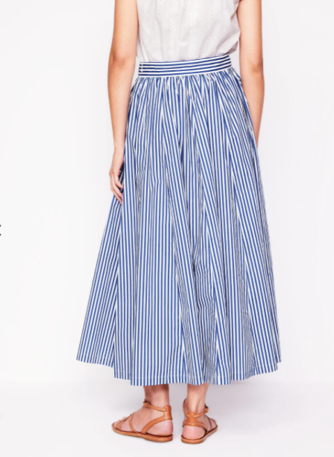 boden striped skirt