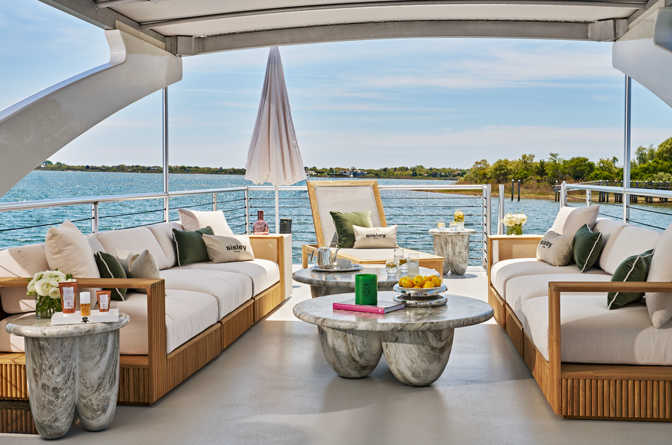 montauk yacht club popup with sisley paris
