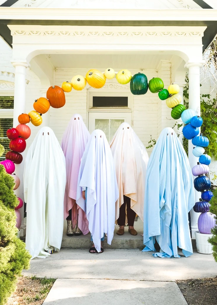 colorful ghosts