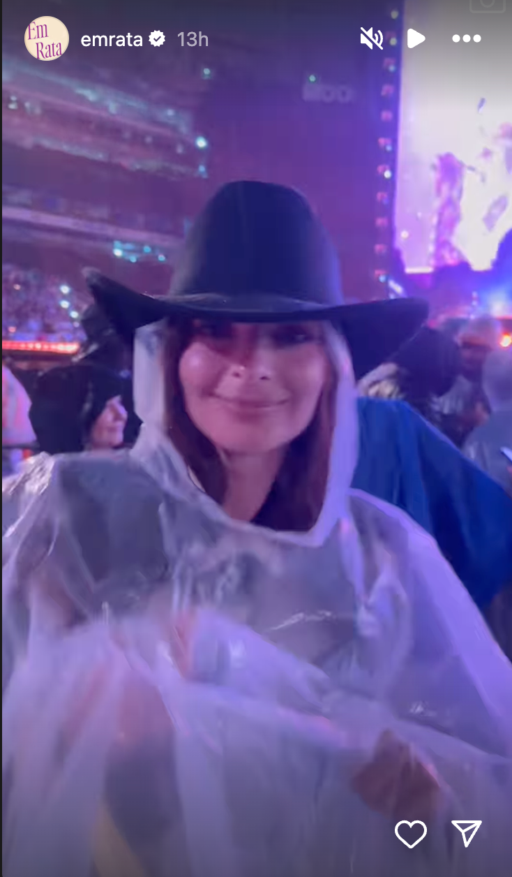 Emily Ratajkowski Wears Full Cow-Print to a Cowboy Carter Show