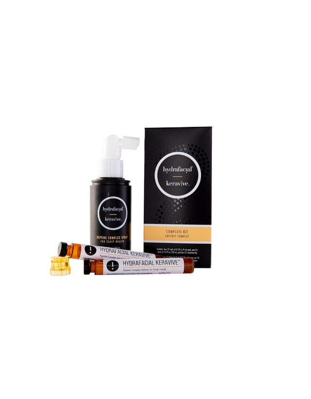 keravive scalp health complete kit with peptide complex spray and vials