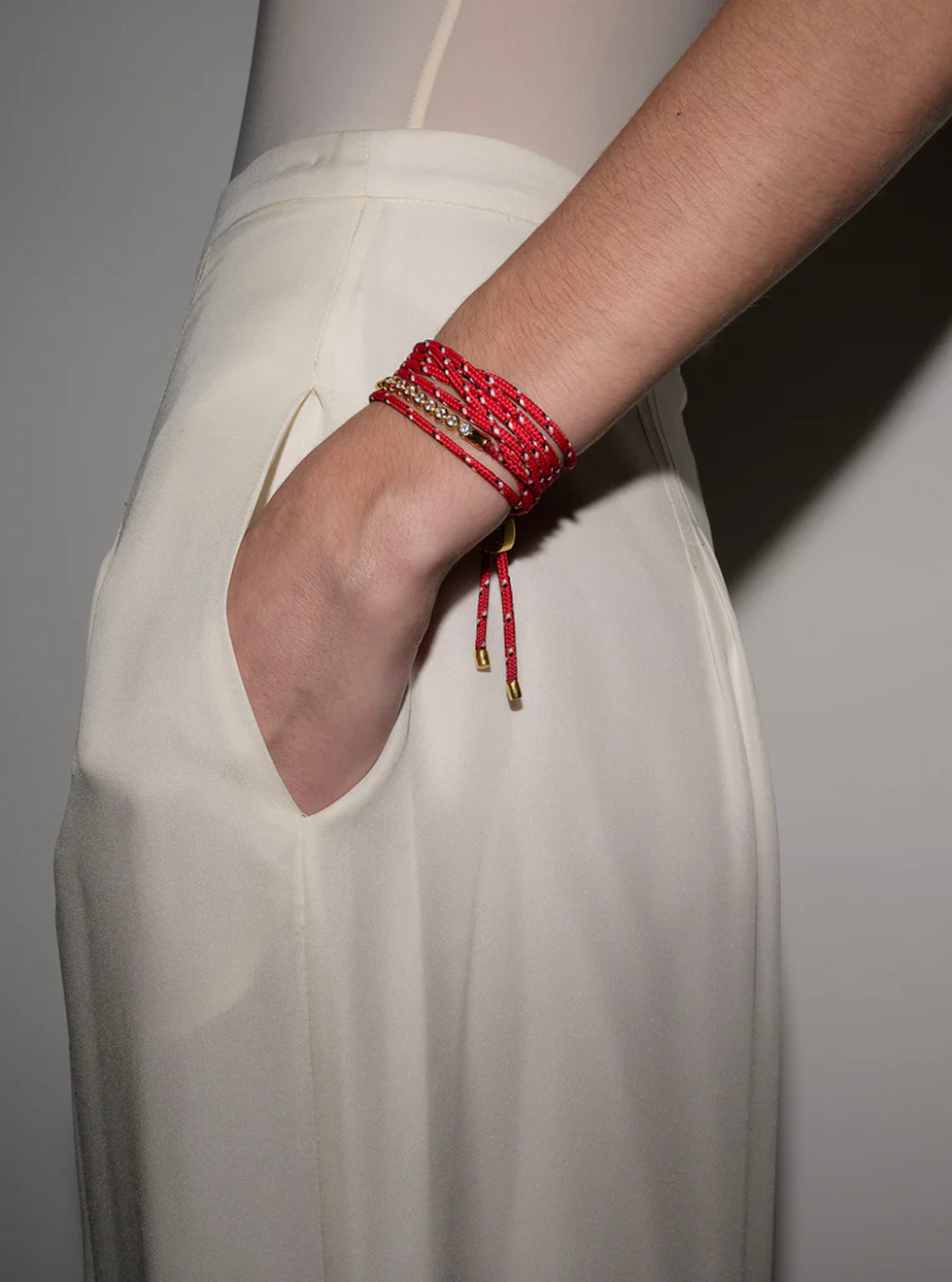 red paracord bracelet