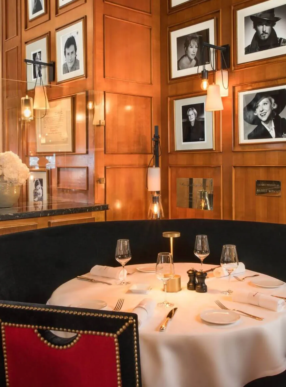 elegant dining setup in a sophisticated restaurant
