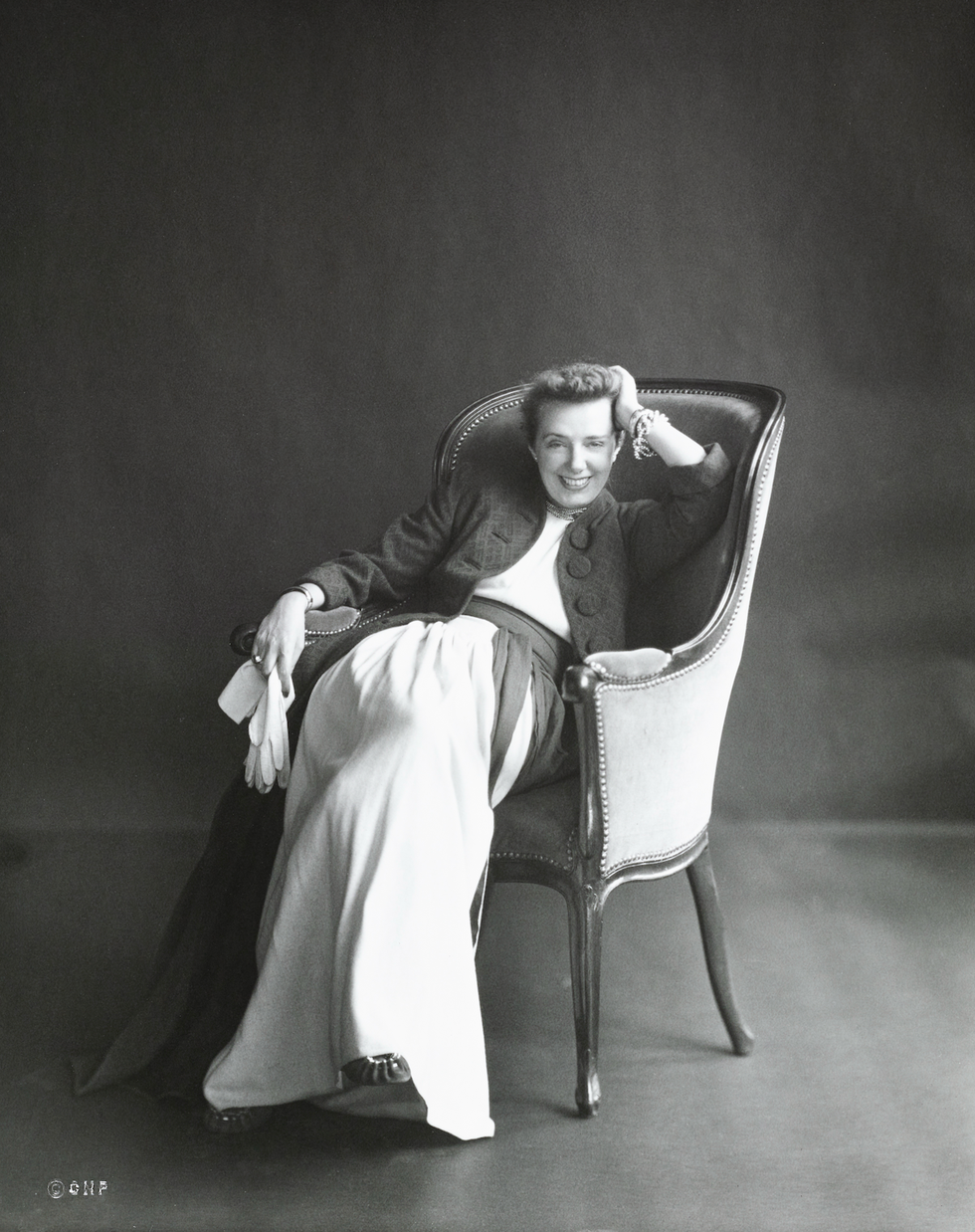 designer on a chair