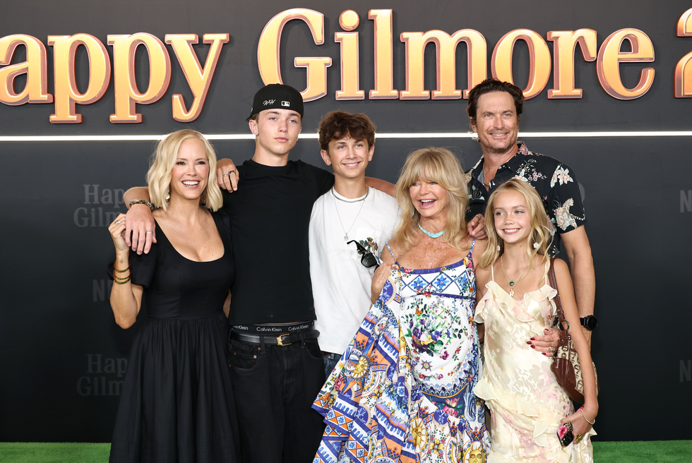 goldie hawn son oliver happy gilmore 2 red carpet