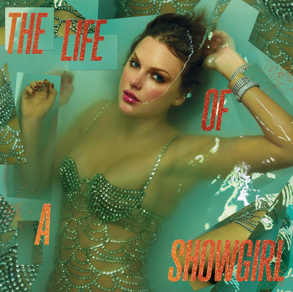 the life of a showgirl taylor swift album cover